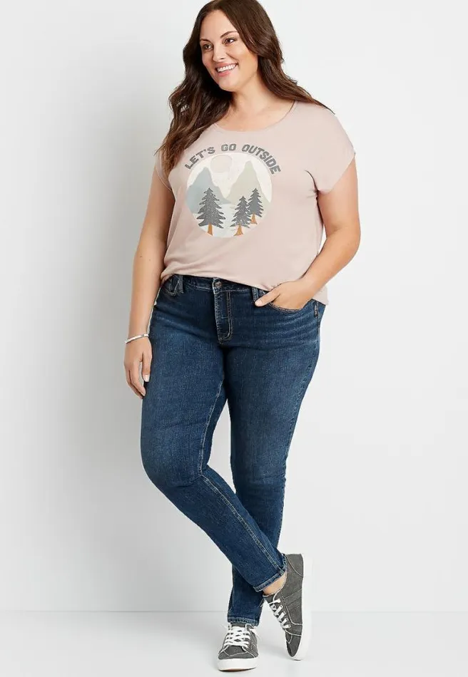 Plus Size Silver Jeans Co Suki Dark Wash Skinny Jean Women Maurices Plus Jeans