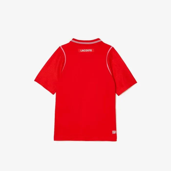 Polos Kids Lacoste Kids039 Lacoste Tennis X Daniil Medvedev UltraDry Polo Red S5h