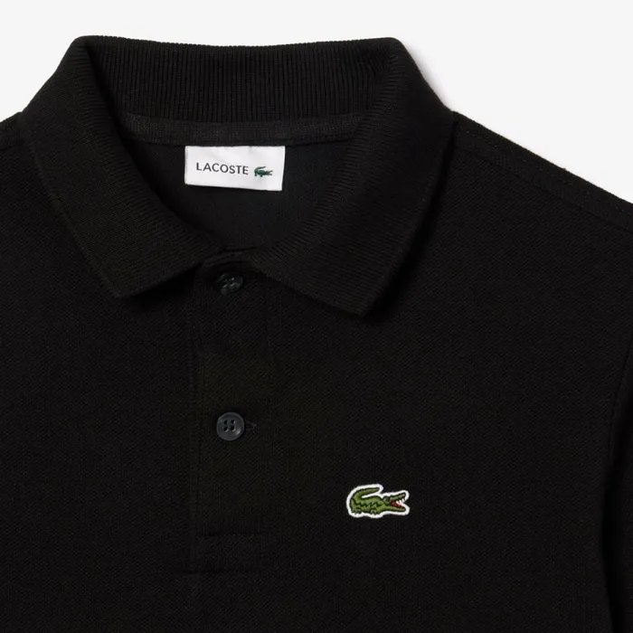 Polos Kids Lacoste Kids039 Regular Fit Petit Piqu Polo Black 031