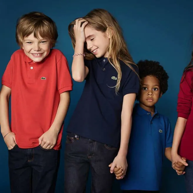 Polos Kids Lacoste Kids039 Regular Fit Petit Piqu Polo Black 031