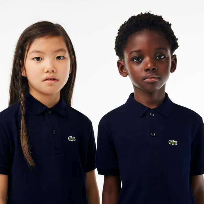 Polos Kids Lacoste Kids039 Regular Fit Petit Piqu Polo Navy Blue 166