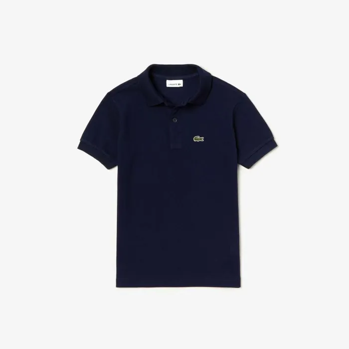 Polos Kids Lacoste Kids039 Regular Fit Petit Piqu Polo Navy Blue 166