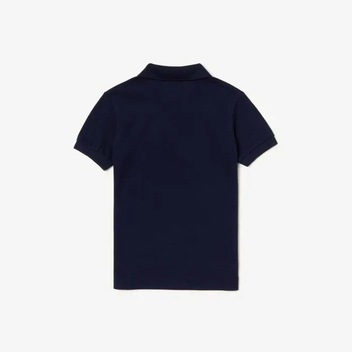 Polos Kids Lacoste Kids039 Regular Fit Petit Piqu Polo Navy Blue 166