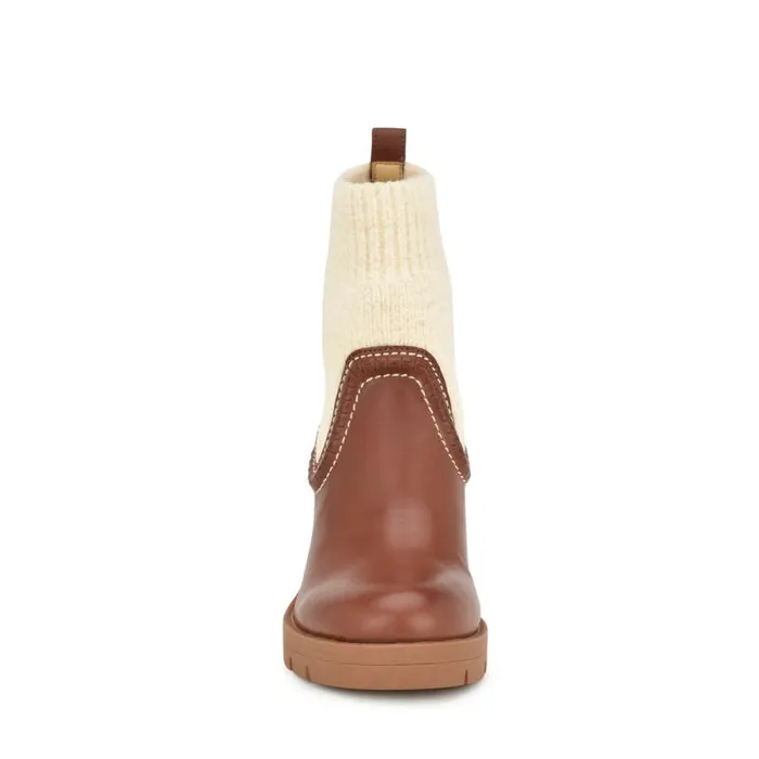 Popit Casual Booties Dark Natural Women Nine West Boots and Booties