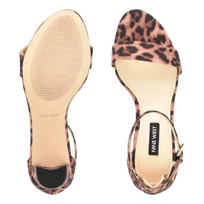 Pruce Ankle Strap Block Heel Sandals Tan Leopard Women Nine West Sandals Pruce Ankle Strap Block Heel Sandals Tan Leopard Women Nine West Sandals
