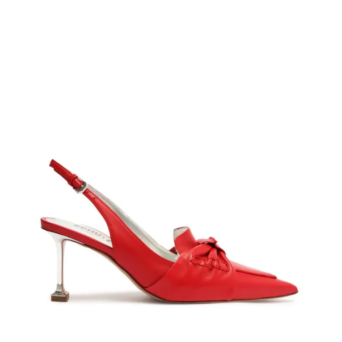 Pumps Fiorella Mid Leather Pump Red Schutz Shoes Pumps