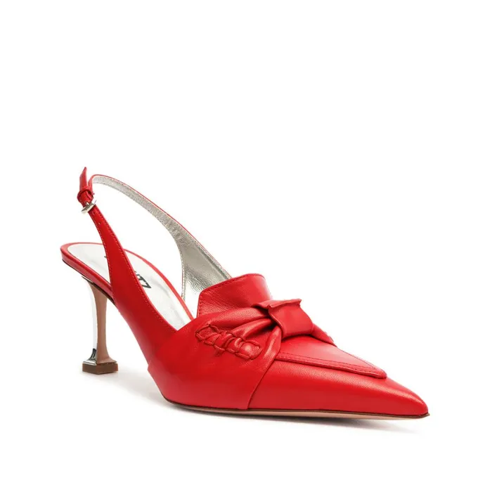 Pumps Fiorella Mid Leather Pump Red Schutz Shoes Pumps
