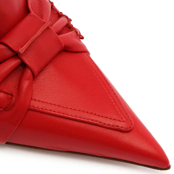 Pumps Fiorella Mid Leather Pump Red Schutz Shoes Pumps