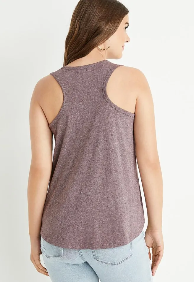 Purple Faith Graphic Tank Top Women Maurices Tops