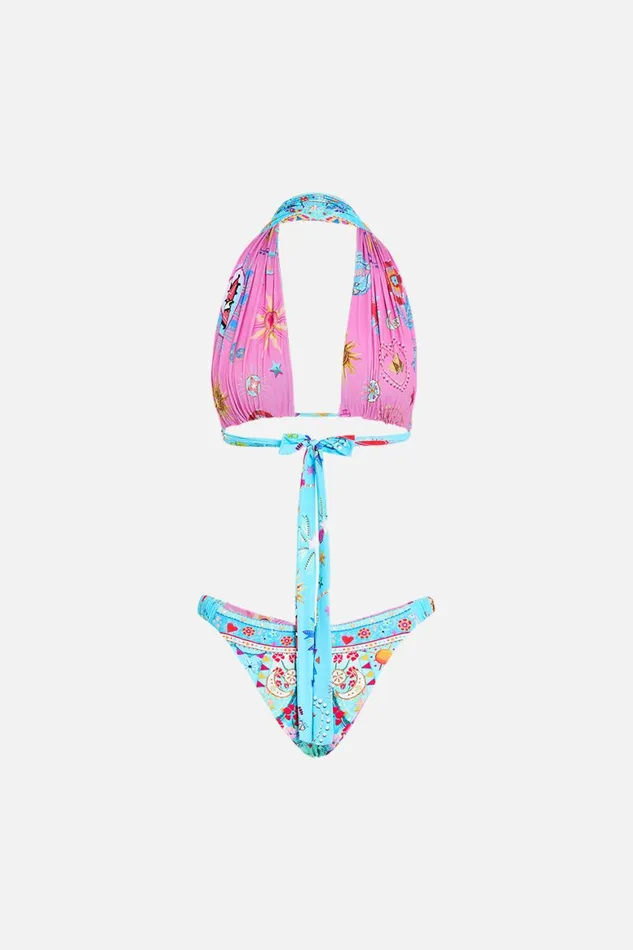 REVERSIBLE HALTER BIKINI A PAINTED VILLAGE A Painted Village Womens Camilla Bikinis