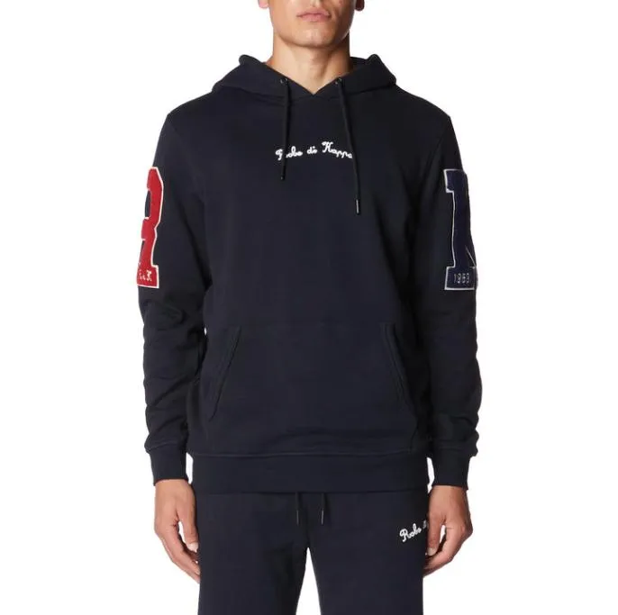 Robe Giovani Motti Hoodie 8211 Jet Black Jet Black WomenMen Kappa Matching Sets