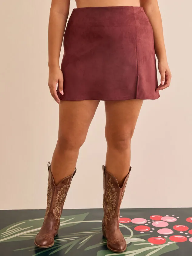 Rory Suede Notch Skirt Black Women Altar039d State Bottoms Rory Suede Notch Skirt Black Women Altar039d State Bottoms