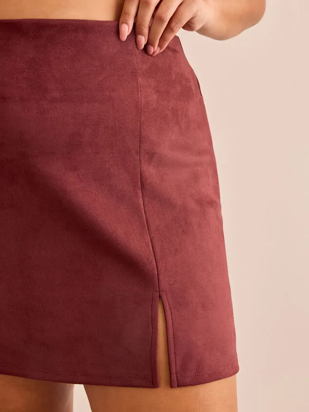 Rory Suede Notch Skirt Black Women Altar039d State Bottoms Rory Suede Notch Skirt Black Women Altar039d State Bottoms
