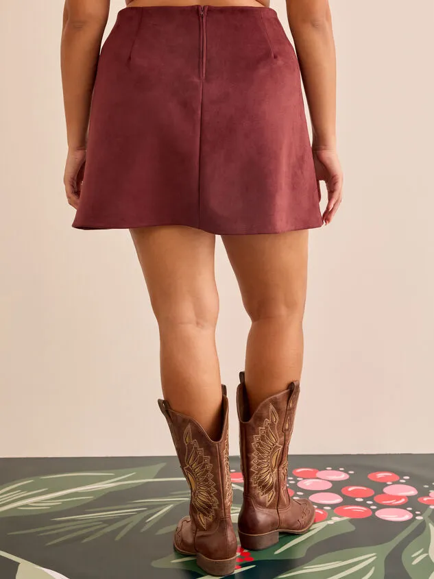 Rory Suede Notch Skirt Black Women Altar039d State Bottoms Rory Suede Notch Skirt Black Women Altar039d State Bottoms
