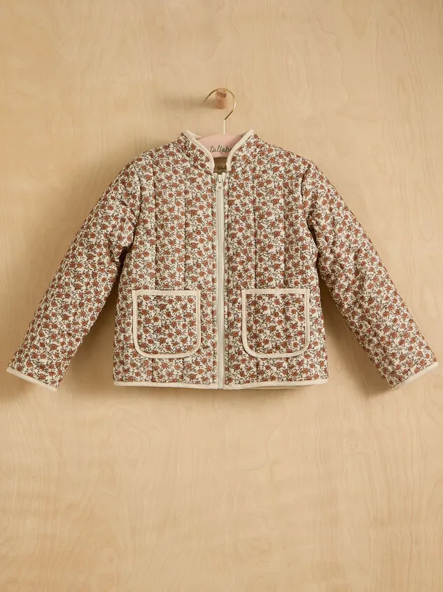 Roses Quilted Mini Jacket Brown Girl Altar039d State Toddler 2T5T