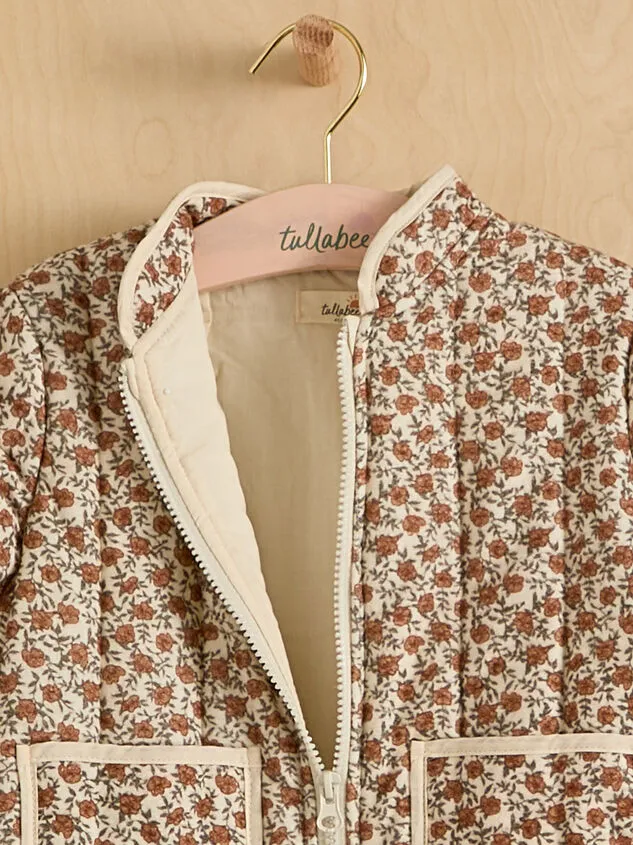 Roses Quilted Mini Jacket Brown Girl Altar039d State Toddler 2T5T