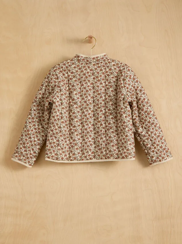 Roses Quilted Mini Jacket Brown Girl Altar039d State Toddler 2T5T