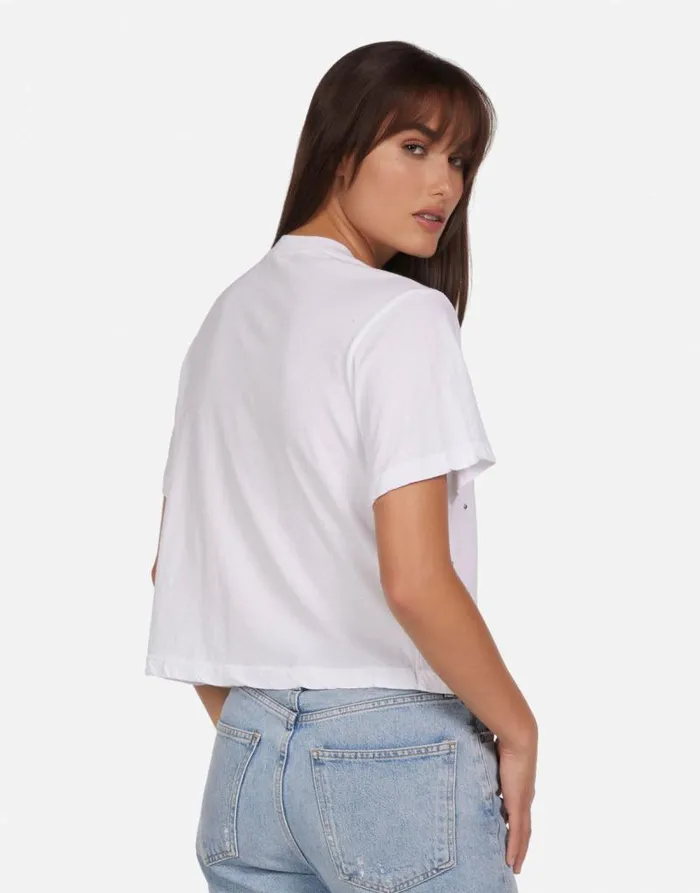 Rue Diamond Star White Women Lauren Moshi Short Sleeve