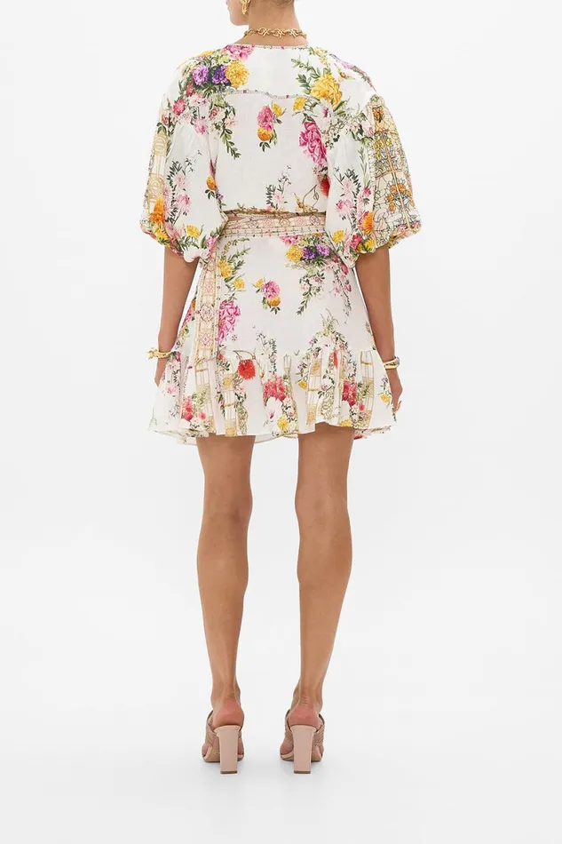 RUFFLE HEM WRAP SKIRT EGYPTIAN ROSE Egyptian Rose Womens Camilla Skirts