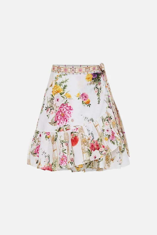 RUFFLE HEM WRAP SKIRT EGYPTIAN ROSE Egyptian Rose Womens Camilla Skirts