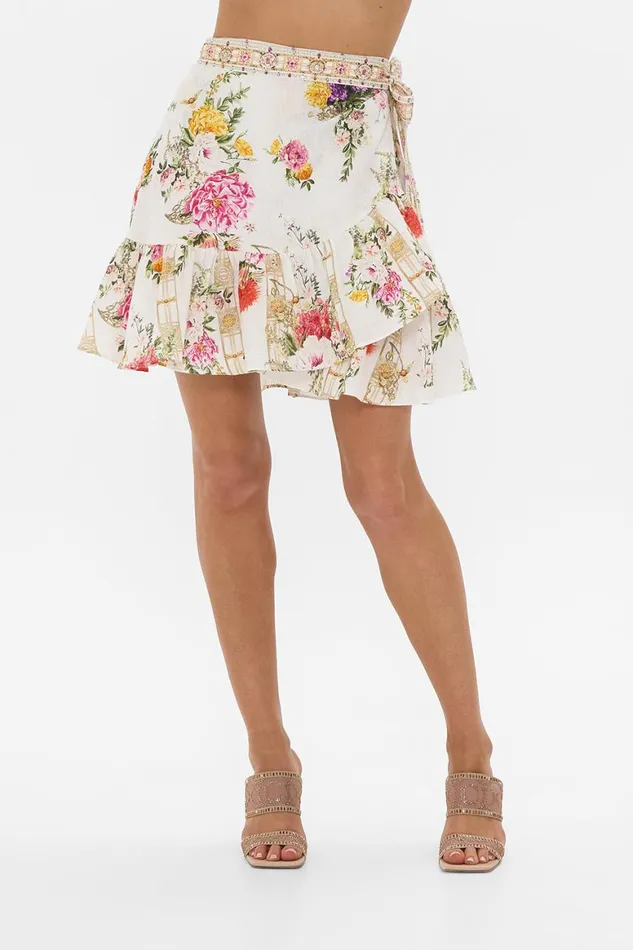 RUFFLE HEM WRAP SKIRT EGYPTIAN ROSE Egyptian Rose Womens Camilla Skirts