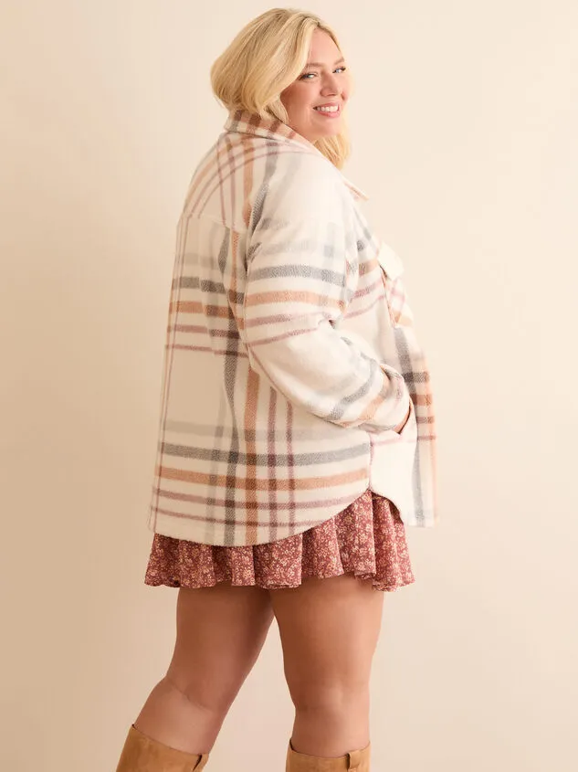Ryan Flannel Shacket Buttercream Women Altar039d State Jackets