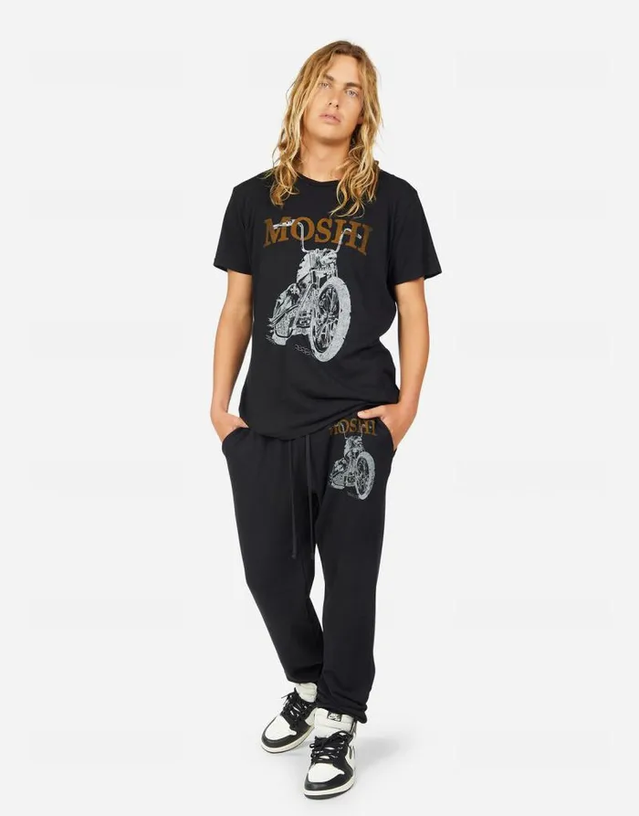 Sadler Moshi Cycle Black Men Lauren Moshi Tees