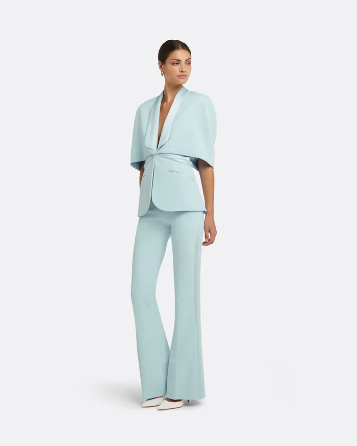 Safiyaa Alexie Baby Blue Trousers Baby Blue Women Trousers