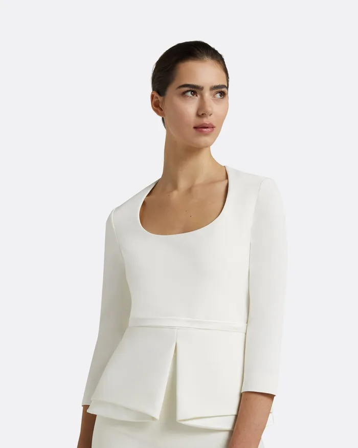 Safiyaa Caia Ivory Top Ivory Women Tops