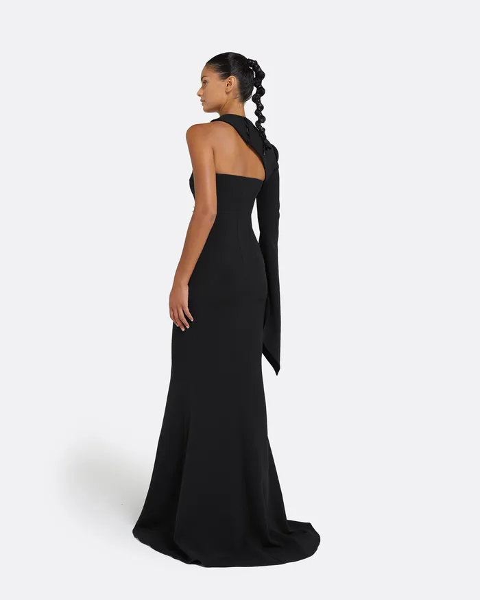 Safiyaa Dresses Women Raha Black Long Dress Black
