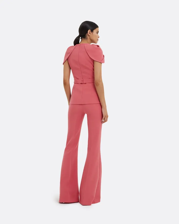 Safiyaa Halluana Terracotta Trousers Terracotta Women Trousers