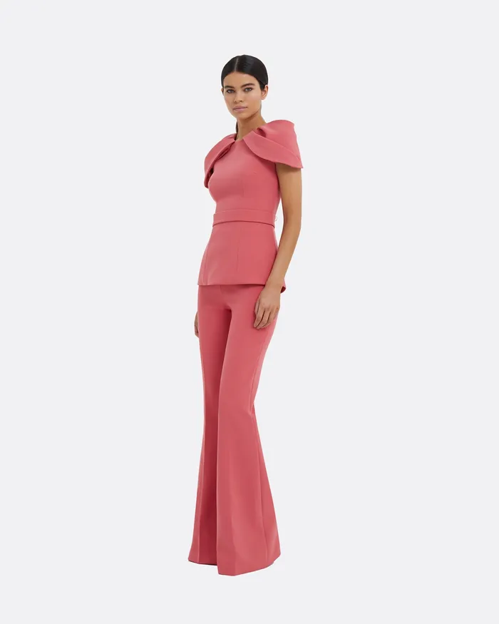 Safiyaa Halluana Terracotta Trousers Terracotta Women Trousers