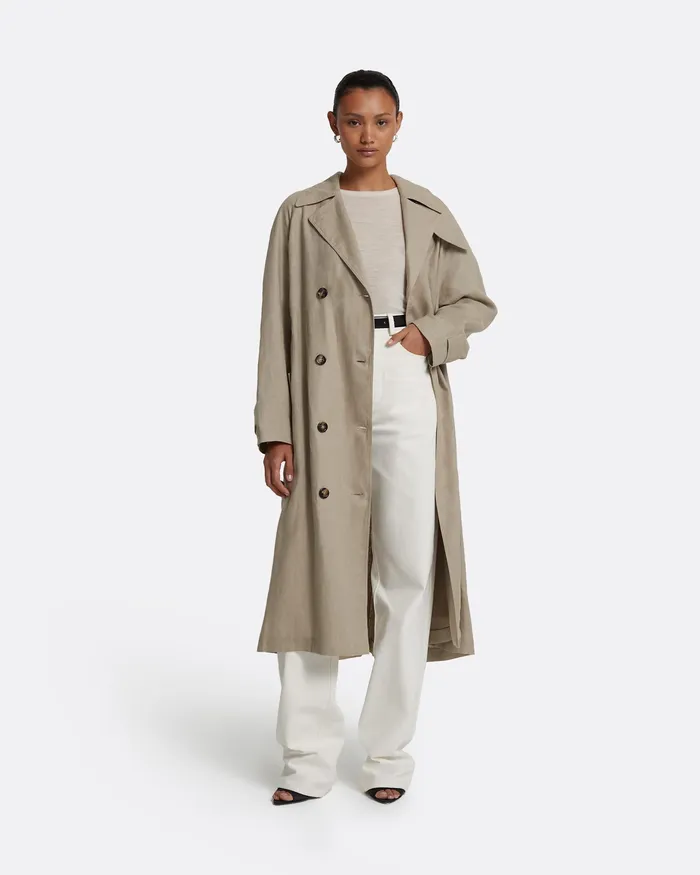 Safiyaa Jackets and Coats Women Ilaria Stone Coat Stone