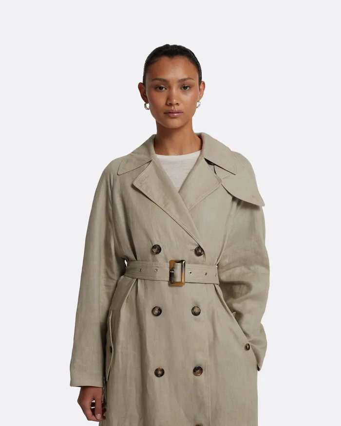 Safiyaa Jackets and Coats Women Ilaria Stone Coat Stone