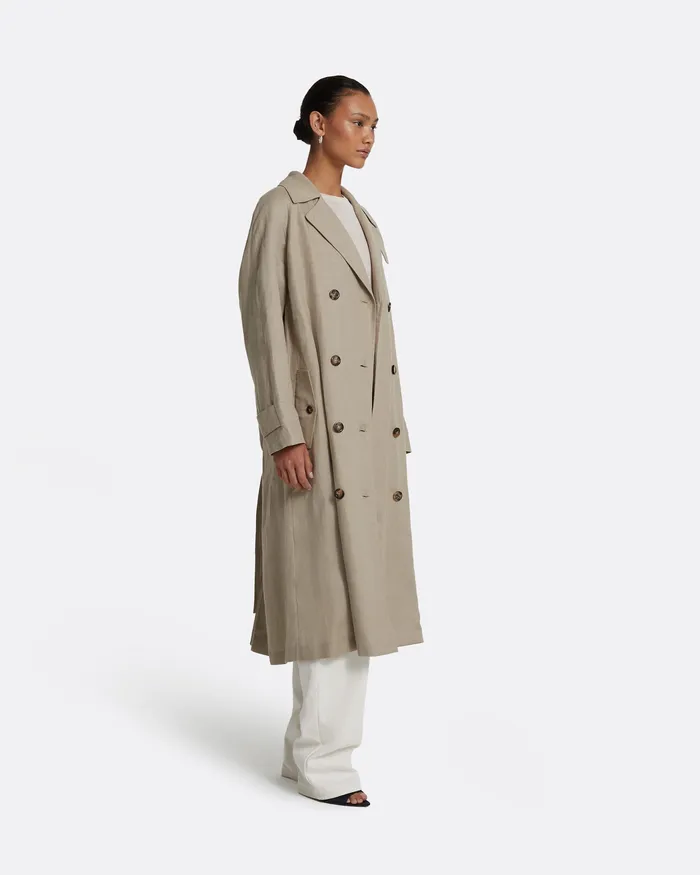 Safiyaa Jackets and Coats Women Ilaria Stone Coat Stone