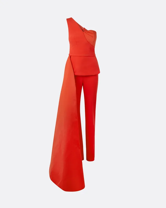 Safiyaa Jumpsuits Women Dayna Scarlet Red Jumpsuit Scarlet Red