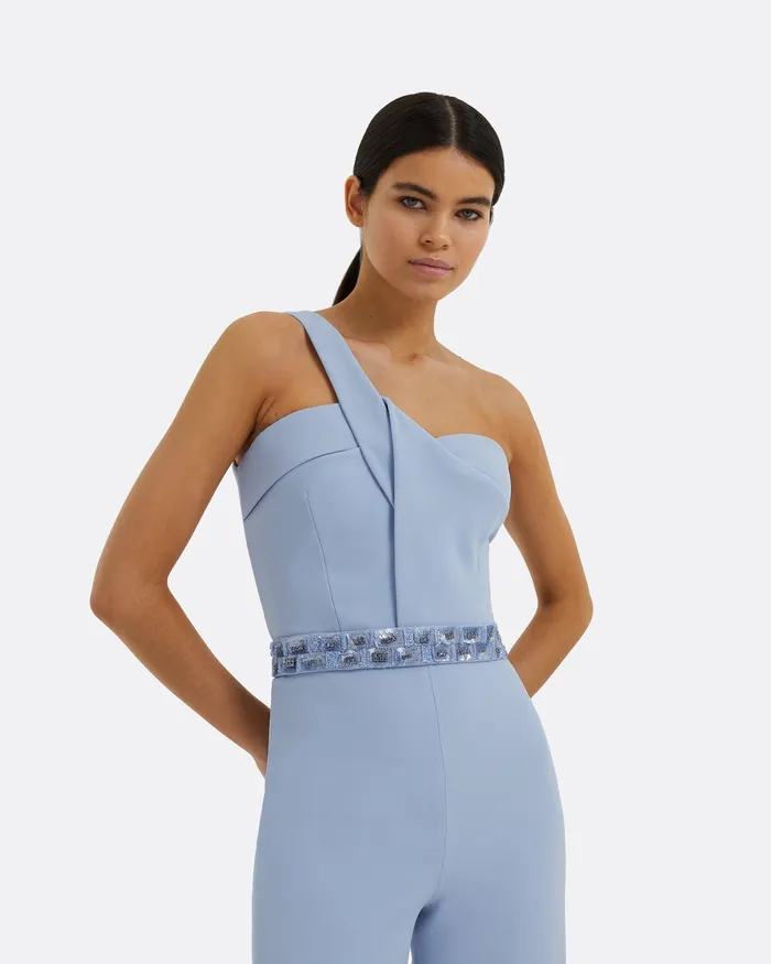 Safiyaa Jumpsuits Women Halsey Soft Sky Jumpsuit Soft Sky