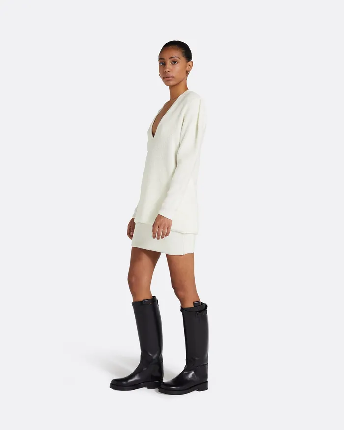 Safiyaa Knitwear Women Celestine Ivory Knit Ivory