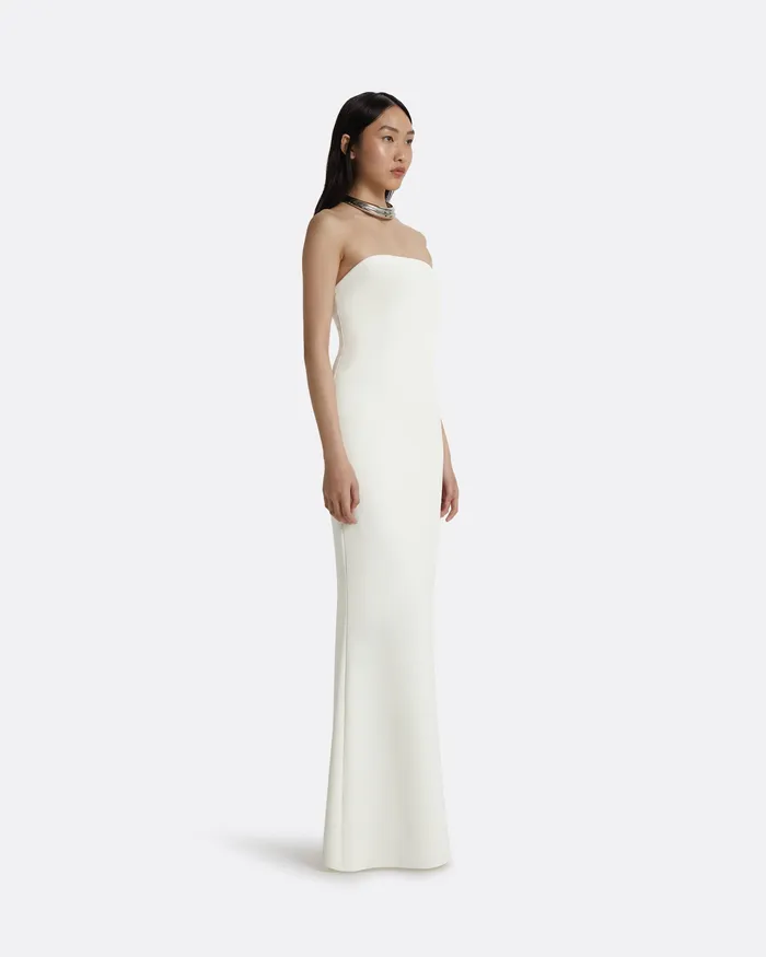 Safiyaa Soshin Ivory Strapless Dress Ivory Women Bridal