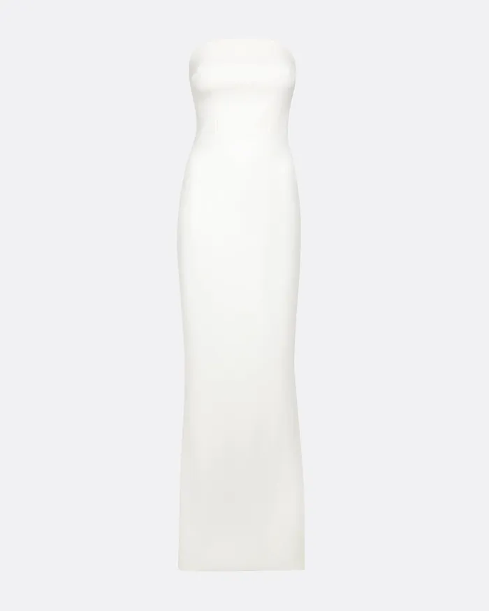 Safiyaa Soshin Ivory Strapless Dress Ivory Women Bridal