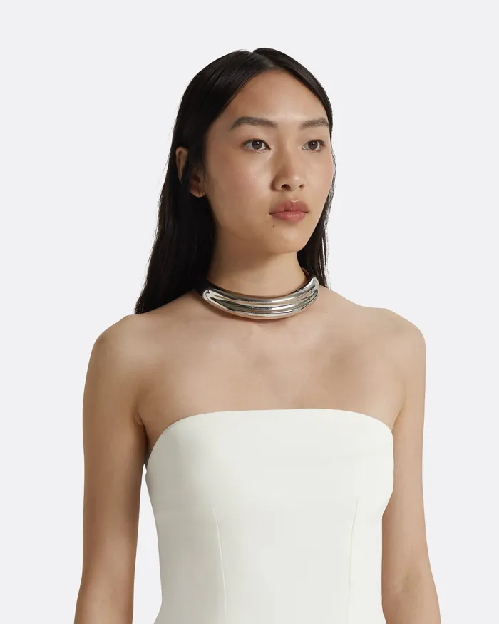 Safiyaa Soshin Ivory Strapless Dress Ivory Women Bridal