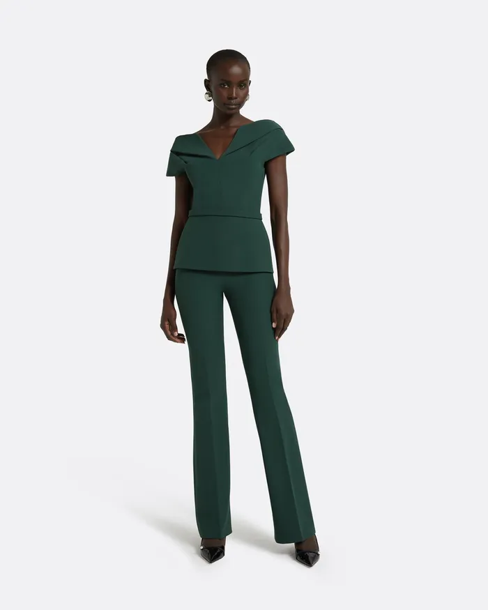 Safiyaa Tops Women Aliye Darkest Spruce Top Darkest Spruce