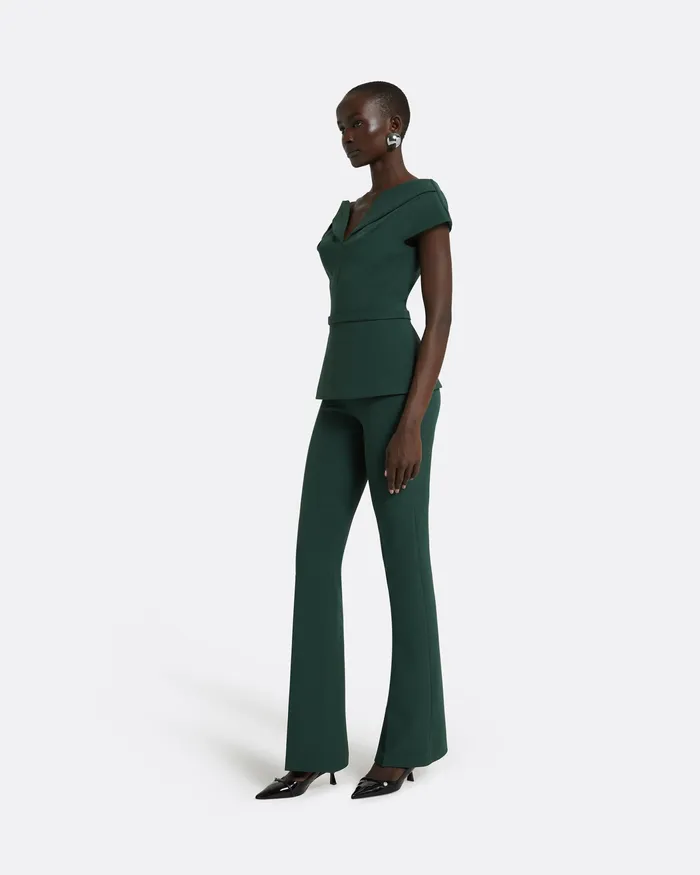 Safiyaa Tops Women Aliye Darkest Spruce Top Darkest Spruce