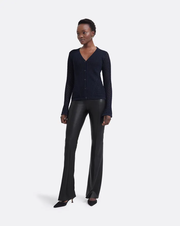 Safiyaa Tops Women Keziah Navy Knit Top Navy