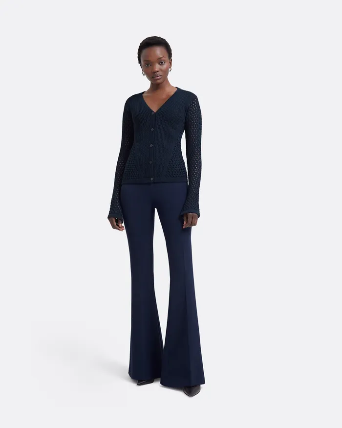 Safiyaa Tops Women Keziah Navy Knit Top Navy