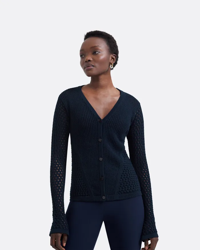 Safiyaa Tops Women Keziah Navy Knit Top Navy