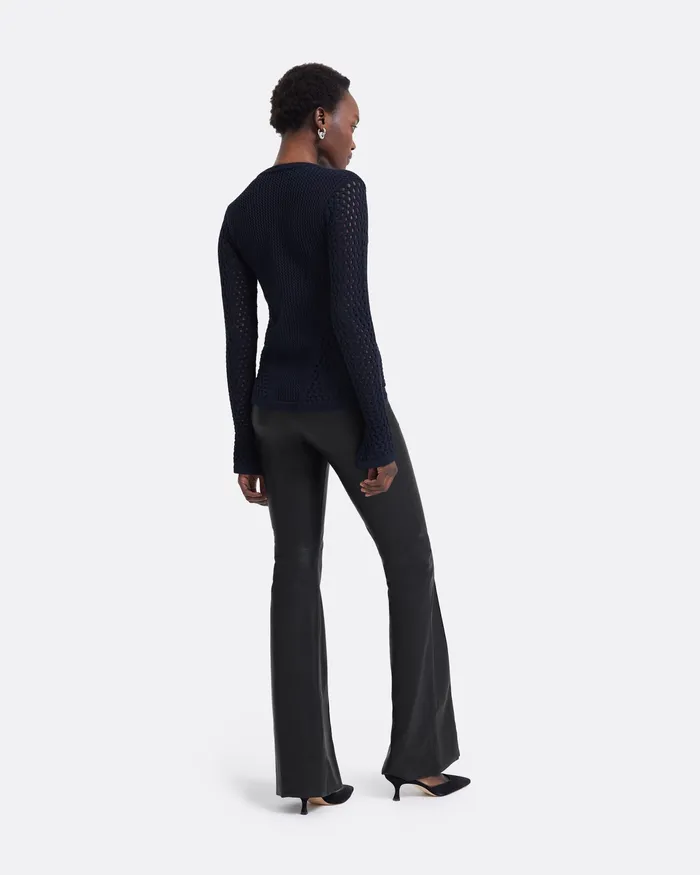 Safiyaa Tops Women Keziah Navy Knit Top Navy