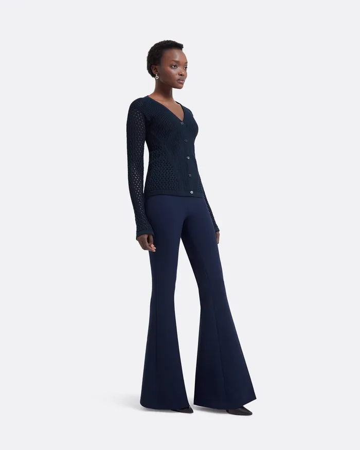 Safiyaa Tops Women Keziah Navy Knit Top Navy
