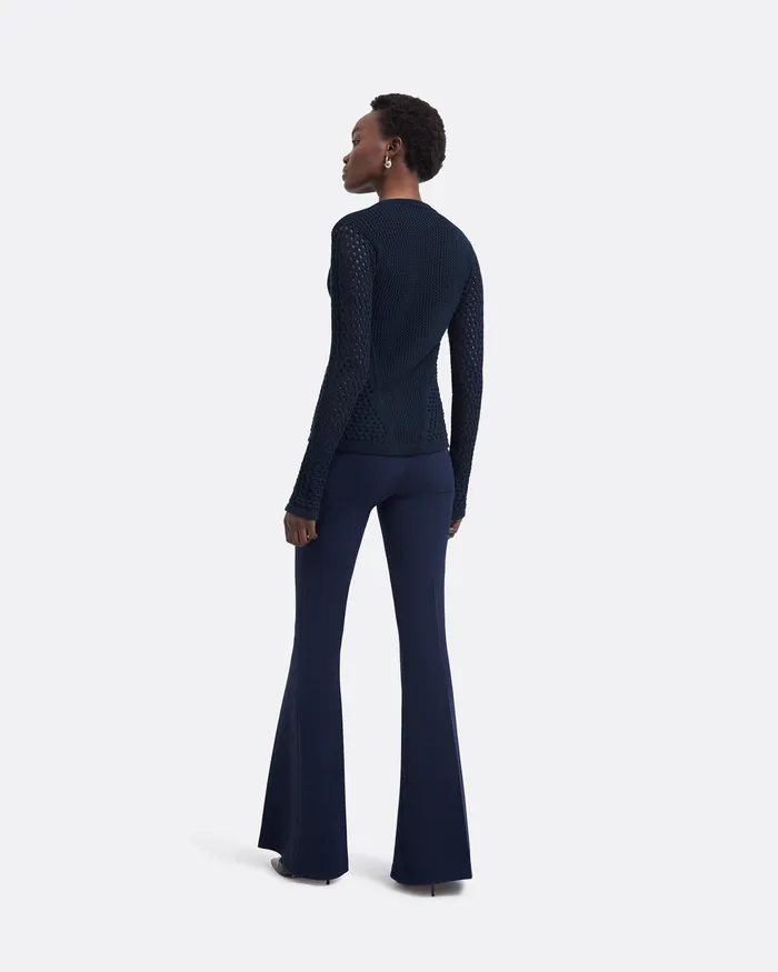 Safiyaa Tops Women Keziah Navy Knit Top Navy