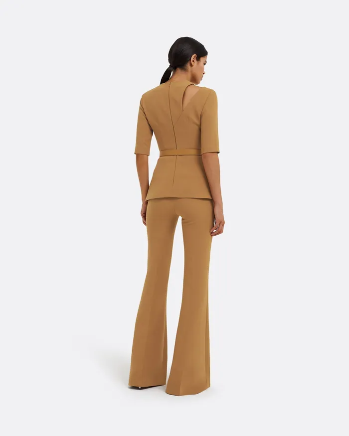 Safiyaa Trousers Women Halluana Cognac Trousers Cognac